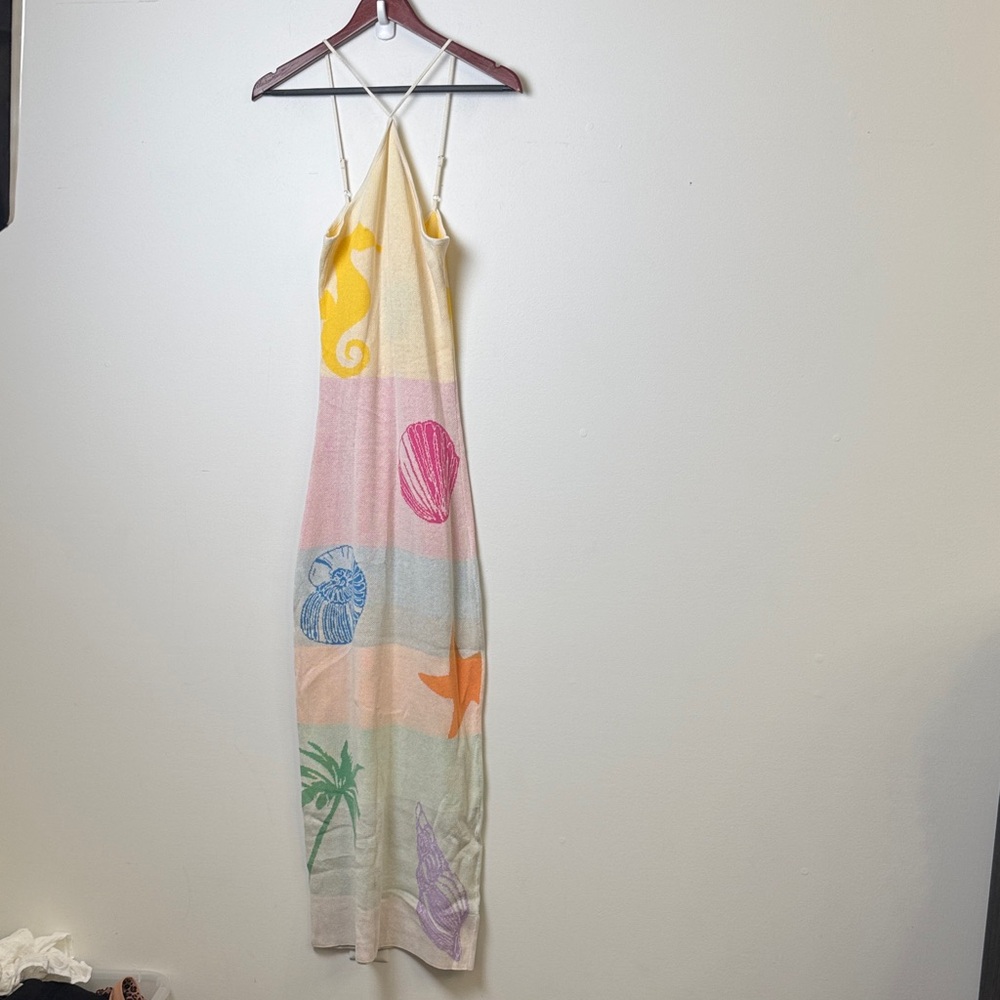 Capittana Barbara seashell print cover up Dress M/L - Picture 2 of 12